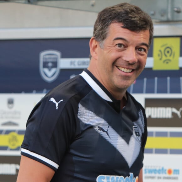 Stéphane Plaza assiste au match de football Bordeaux/ Marseille au stade de Bordeaux le 14 Mai 2107. © Patrick Bernard-Quentin Salinier/ Bestimage