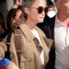 Li Yuchun arrive à l'aéroport de Nice dans le cadre du 70e Festival International du Film de Cannes, le 16 mai 2017.