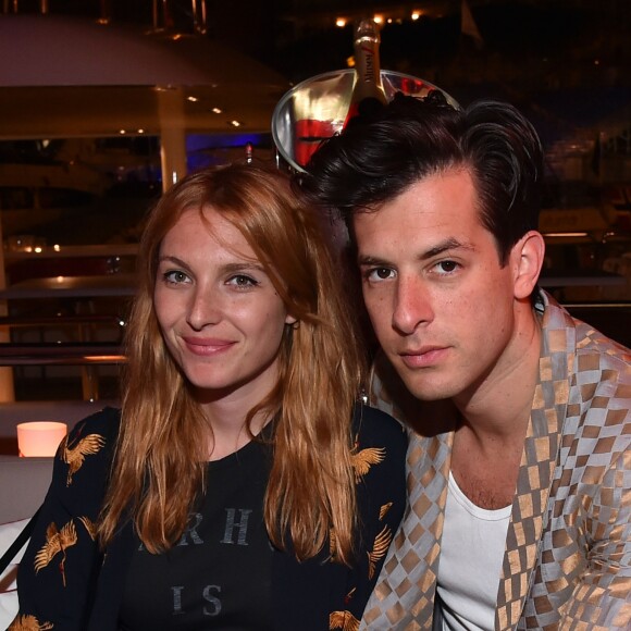 Exclusif - Le DJ, producteur et compositeur anglais Mark Ronson et son épouse Joséphine de La Baume à la soirée sur le bateau de la marque de champagne Mumm lors du Grand Prix de Formule 1 de Monaco 2015 à Monte-Carlo, le 23 mai 2015.