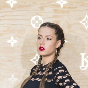 Adèle Exarchopoulos enceinte - Photocall - Cocktail du dîner de présentation de la nouvelle collection Vuitton "Masters, Les Grands Maîtres" en collaboration avec Jeff Koons au Louvre à Paris, le 11 avril 2017. © Olivier Borde/Bestimage