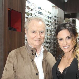 Exclusif - Daniel Prévost et Capucine Anav - A l'occasion du Festival International du Film de Cannes la boutique Light Optical Levallois a déroulé son tapis rouge pour la 3ème édition de la montée des marches Light Optical à Levallois-Perret, France, le 17 mai 2017. © Philippe Baldini/Bestimage