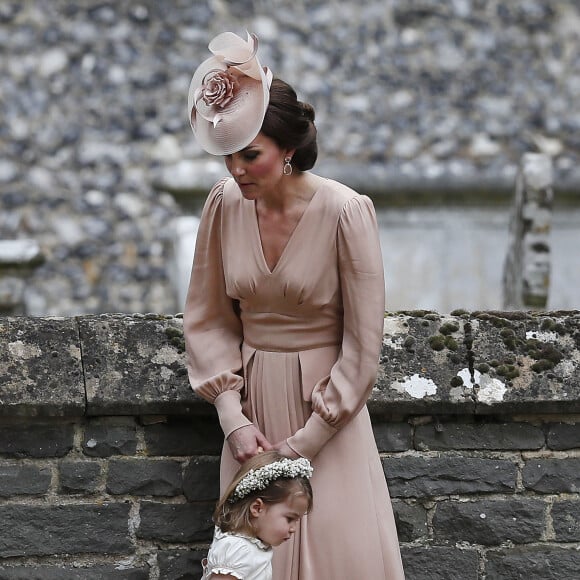 Kate Middleton au mariage de Pippa Middleton et de James Matthews à l'église St Mark à Englefield le 20 mai 2017