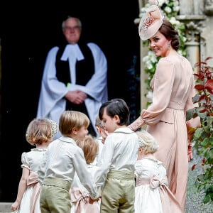 Kate Middleton au mariage de Pippa Middleton et de James Matthews à l'église St Mark à Englefield le 20 mai 2017