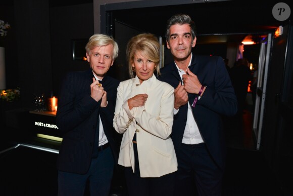 Exclusif - Alex Lutz, Anne-Florence Schmitt et Xavier de Moulins - Soirée Club by Albane sur le toit de l'hôtel JW Mariott lors du 70ème Festival International du Film de Cannes, France, le 20 mai 2017. © Jean Picon/Bestimage