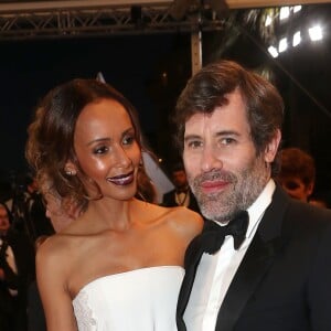 Sonia Rolland et son compagnon Jalil Lespert - Montée des marches du film "Le Redoutable" lors du 70ème Festival International du Film de Cannes. Le 21 mai 2017. © Borde-Jacovides-Moreau / Bestimage