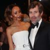 Sonia Rolland et son compagnon Jalil Lespert - Montée des marches du film "Le Redoutable" lors du 70ème Festival International du Film de Cannes. Le 21 mai 2017. © Borde-Jacovides-Moreau / Bestimage