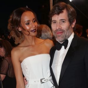 Sonia Rolland et son compagnon Jalil Lespert - Montée des marches du film "Le Redoutable" lors du 70ème Festival International du Film de Cannes. Le 21 mai 2017. © Borde-Jacovides-Moreau / Bestimage