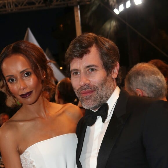 Sonia Rolland et son compagnon Jalil Lespert - Montée des marches du film "Le Redoutable" lors du 70ème Festival International du Film de Cannes. Le 21 mai 2017. © Borde-Jacovides-Moreau / Bestimage