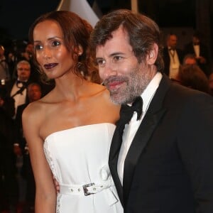 Sonia Rolland et son compagnon Jalil Lespert - Montée des marches du film "Le Redoutable" lors du 70ème Festival International du Film de Cannes. Le 21 mai 2017. © Borde-Jacovides-Moreau / Bestimage