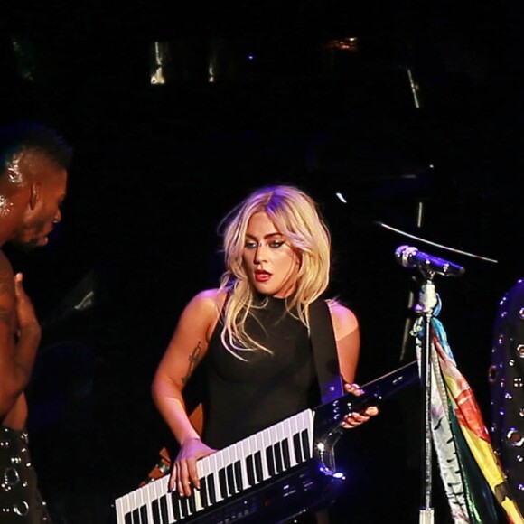 Lady Gaga en concert à Coachella à Palm Springs, le 16 avril 2017