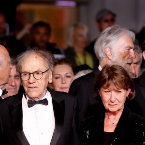 Marianne Hoepfner et son mari Jean-Louis Trintignant - Montée des marches du film "Happy End" lors du 70e Festival International du Film de Cannes. Le 22 mai 2017. © Borde-Jacovides-Moreau/Bestimage