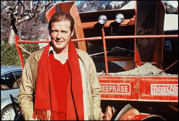 Roger Moore à Gstaad en 1980