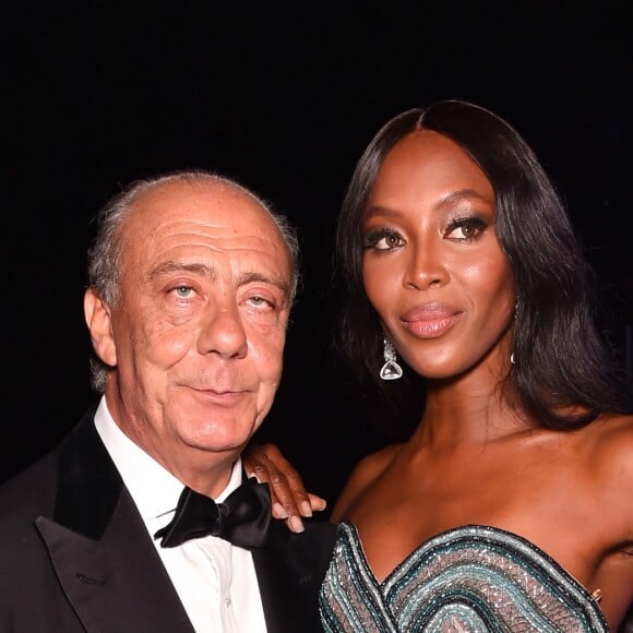 Fawaz Gruosi et Naomi Campbell - Soirée "Love On The Rocks"de de Grisogono à l'hôtel du Cap-Eden-Roc au Cap d'Antibes, en marge du 70e Festival International du Film de Cannes. Le 23 mai 2017.