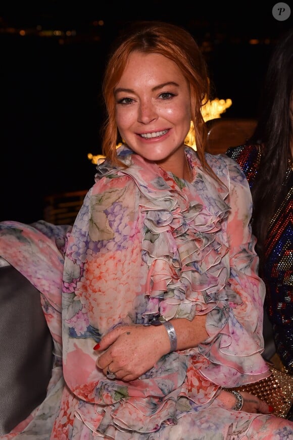 Lindsay Lohan - Soirée "Love On The Rocks"de de Grisogono à l'hôtel du Cap-Eden-Roc au Cap d'Antibes, en marge du 70e Festival International du Film de Cannes. Le 23 mai 2017.