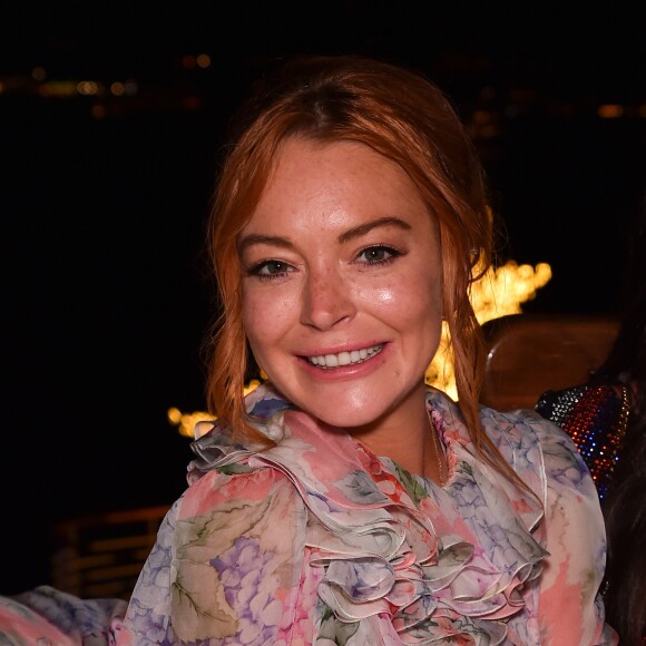 Lindsay Lohan - Soirée "Love On The Rocks"de de Grisogono à l'hôtel du Cap-Eden-Roc au Cap d'Antibes, en marge du 70e Festival International du Film de Cannes. Le 23 mai 2017.