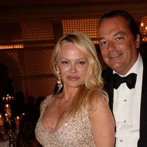 Pamela Anderson, Gilles Mansard (président De Grisogono France) - Soirée de Grisogono "Love On The Rocks" à l'hôtel Eden Roc au Cap d'Antibes lors du 70 ème Festival International du Film de Cannes. Le 23 mai 2017. © Rachid Bellak/Bestimage