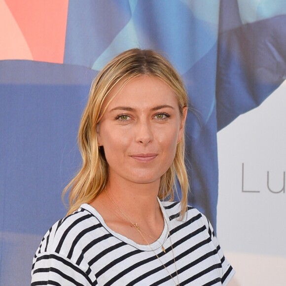 Maria Sharapova à la soirée "Evian Oversize" sur les toits des Galeries Lafayette à Paris, le 23 mai 2017. © Guirec Coadic/Bestimage