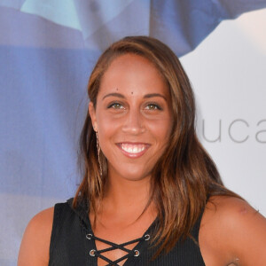 Madison Keys à la soirée "Evian Oversize" sur les toits des Galeries Lafayette à Paris, le 23 mai 2017. © Guirec Coadic/Bestimage