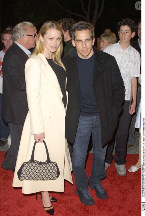 Christine Taylor et Ben Stiller à Hollywood en janvier 2002.