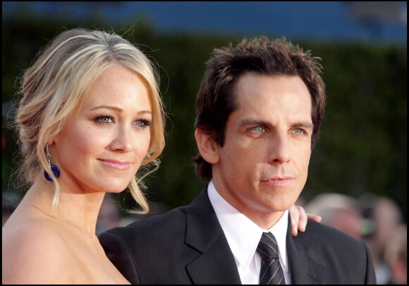 Ben Stiller et Christine Taylor àWestwood, en 2008.