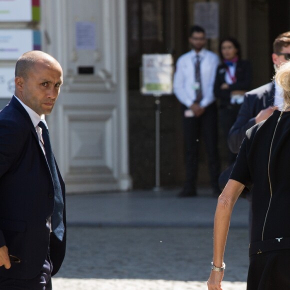 Brigitte Macron - lors d'une visite du Musée Magritte à Bruxelles, Belgique, le 25 mai 2017.