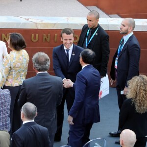 Le président français Emmanuel Macron et sa femme Brigitte Macron (Trogneux) - Concert au théâtre grec de Taormine dans le cadre du sommet du G7 en Sicile le 26 mai 2017 © Sébastien Valiela / Bestimage