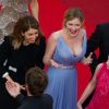 Sofia Coppola, Kirsten Dunst, Colin Farrell et Angourie Rice - Montée des marches du film "Les Proies" (The Beguiled) lors du 70ème Festival International du Film de Cannes. Le 24 mai 2017.