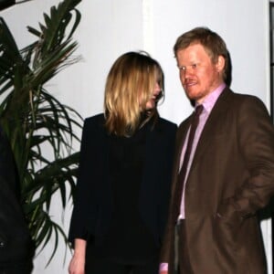 Kirsten Dunst est allée dîner avec son nouveau fiancé Jesse Plemons au restaurant Chateau Marmont, on peut voir sa bague de fiançailles sur ces photos, à Los Angeles le 24 février 2017.