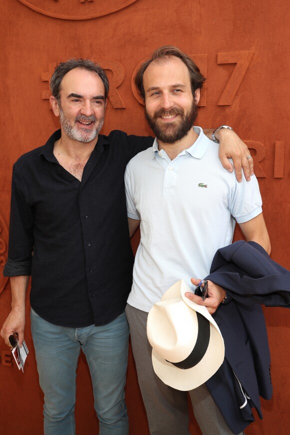 Bruno Solo et Antoine Gouy au village lors des internationaux de France de Roland Garros à Paris, le 31 mai 2017. © Dominique Jacovides - Cyril Moreau/ Bestimage