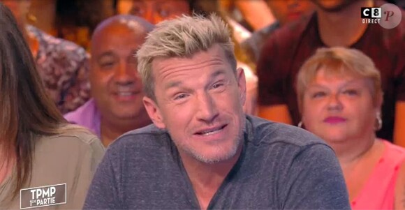 Jessie Claire, nouvelle recrue de Cyril Hanouna, a été la nounou du fils de Benjamin Castaldi - Touche pas à mon poste sur C8 le 31 mai 2017.