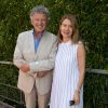 Nelson Monfort et sa femme Dominique au village lors des internationaux de France de Roland Garros à Paris, le 1er juin 2017. © Dominique Jacovides - Cyril Moreau/ Bestimage