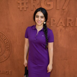 Hafsia Herzi au village lors des internationaux de France de Roland Garros à Paris, le 1er juin 2017. © Dominique Jacovides - Cyril Moreau/ Bestimage