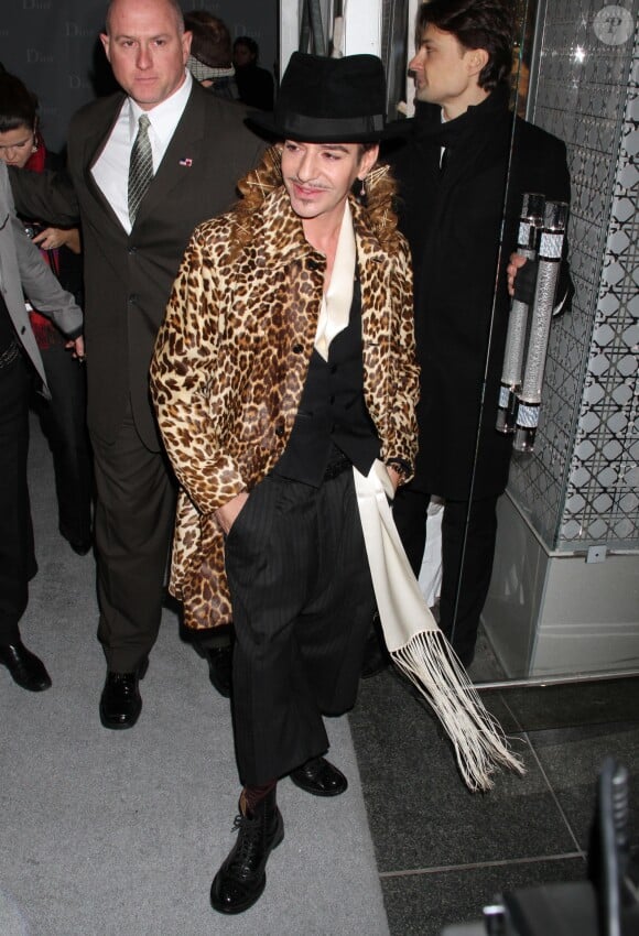 John Galliano - Soirée de ré-ouverture de la boutique Dior à la LVMH Tower Magic Room à New York, le 8 décembre 2010