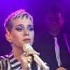 Katy Perry en concert au WaterRats pub dans le quartier de Islington à Londres, le 25 mai 2017