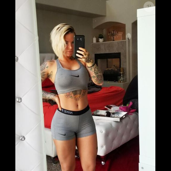 Christy Mack, star du X, en tenue de sport sur Instagram le 21 mai 2017.