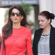 Amal Clooney (Amal Alamuddin)se balade dans les rues de New York, le 22 septembre 2016
