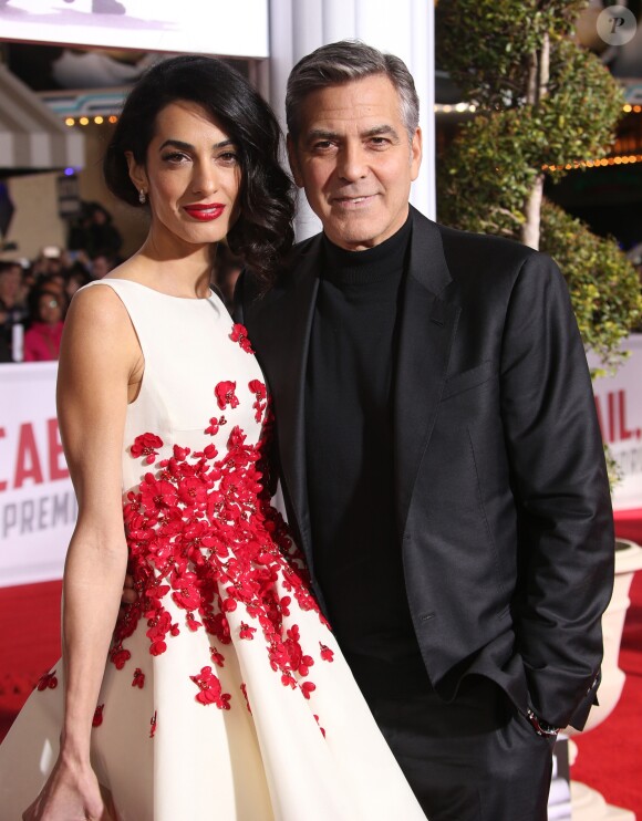 George Clooney et sa femme Amal Alamuddin Clooney - Première du film "Hail, Caesar!" à Westwood le 1er février 2016.