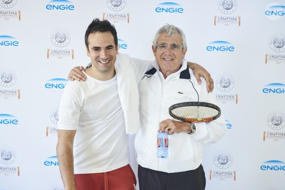 Alex Goude et Michel Boujenah à la 1ère journée du Trophée des Personnalités de Roland-Garros le 6 juin 2017