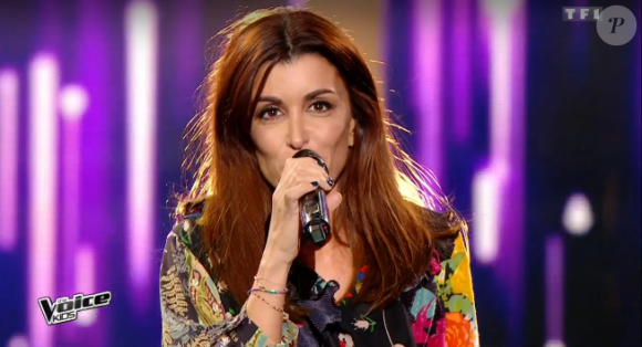 La chanteuse Jenifer dans "The Voice Kids 3", le 8 octobre 2016 sur TF1.