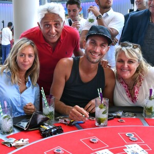 Jonathan Cohen, Enora Malagré, Patrick Partouche et Valérie Damidot - Le groupe Partouche inaugure le premier casino en plein air d'Europe (PLEINAIR Casino) à La Ciotat, France, le 8 juin 2017. © Bruno Bebert/bestimage.