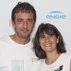 Cyrille Eldin, Estelle Denis et Framboise Holtz lors de la dernière journée du Trophée des Personnalités de Roland-Garros le 8 juin 2017.