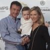 Exclusif - Louise Ekland, son mari Thibault et leur fils Sacha - Soirée d'inauguration du toit terrasse de l'hôtel Aston La Scala pendant la 20ème édition du festival du livre de Nice, le 3 juin 2017. © LMS/Bestimage