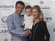 Louise Ekland et son fils Sacha face à Jean-Félix Lalanne, futur papa comblé