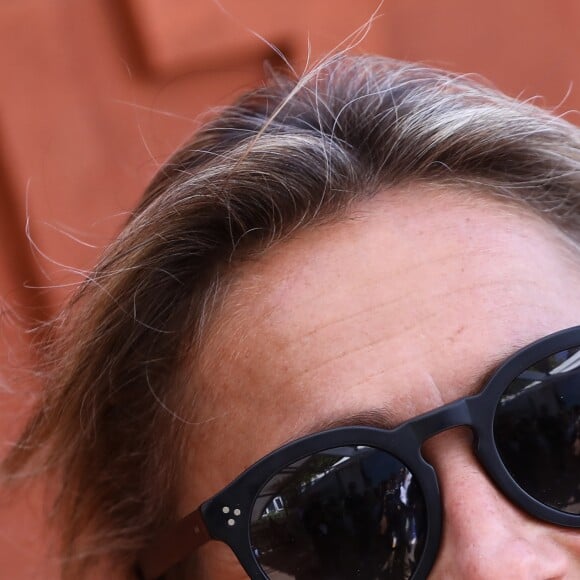 Anne-Sophie Lapix au village lors des internationaux de France de Roland Garros à Paris, le 10 juin 2017. © Dominique Jacovides - Cyril Moreau/ Bestimage