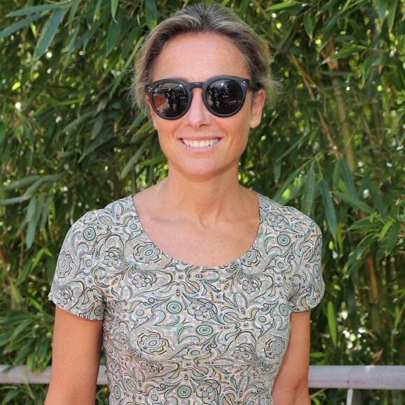 Anne-Sophie Lapix au village lors des internationaux de France de Roland Garros à Paris, le 10 juin 2017. © Dominique Jacovides - Cyril Moreau/ Bestimage