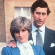 Archives : La princesse Lady Diana et le Prince Charles lors de leurs fiançailles en 1981
