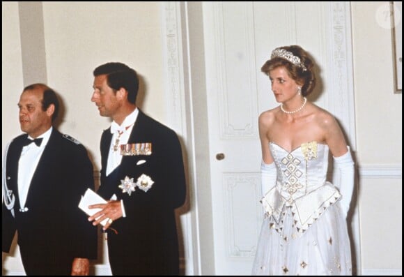 Archives : Le Prince Charles et la Princesse Lady Diana à Londres le 3 juillet 1986