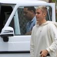 Justin Bieber va déjeuner au restaurant Il Pastaio à Beverly Hills, le 25 avril 2017.