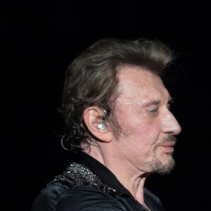 Exclusif - David Hallyday - Johnny Hallyday en concert au POPB de Bercy a Paris - Jour 2 de la tournee "Born Rocker Tour". Le 15 juin 2013.