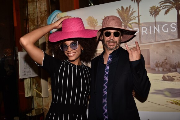 Exclusif -  Stéfi Celma et Thibault de Montalembert à la Soirée "Palm Springs 60's" à l'hôtel Prince de Galles pour l'inauguration de son patio d'été à Paris le 15 juin 2017. © Rachid Bellak / Bestimage